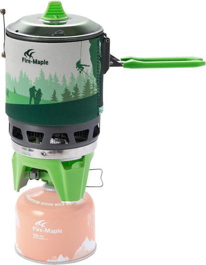 Fire-Maple "Fixed Star 1" Backpacking and Camping Stove System | Outdoor Propane Cooking Gear | Portable Pot/Jet Burner Set | Ideal for Hiking, Trekking, Fishing, Hunting Trips and Emergency Use