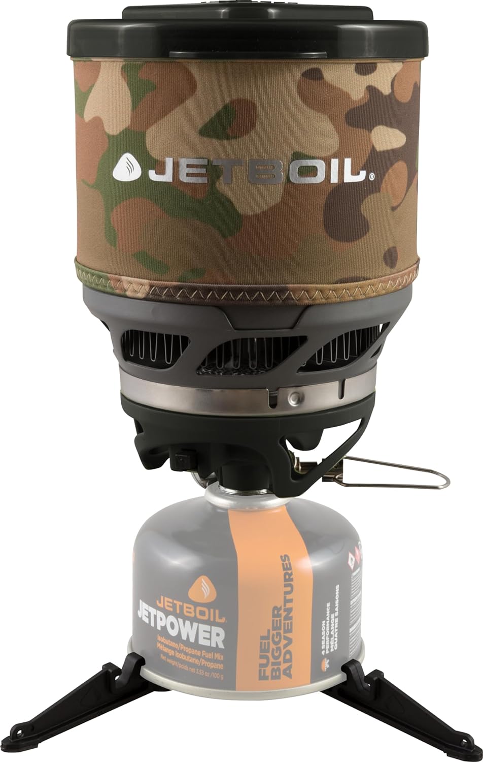 Jetboil MiniMo Camping and Backpacking Stove Cooking System with Adjustable Heat Control