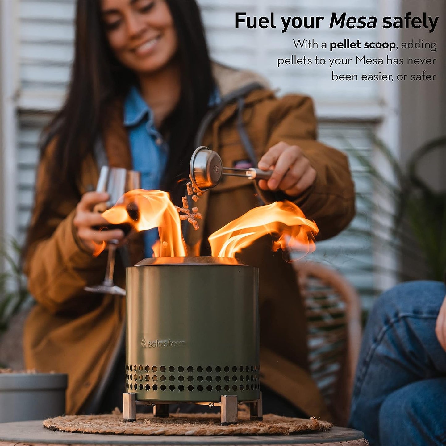 Solo Stove Mesa Accessory Pack | Incl. 4 Stainless Steel Mini Sticks + Stick Rests, Pellet Scoop, Mesa Lid, Carry Case, Accessories for Outdoor Fire Pit, 8.8 x 16 in, 2.5 lbs