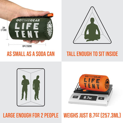 Go Time Gear Life Tent Emergency Survival Shelter