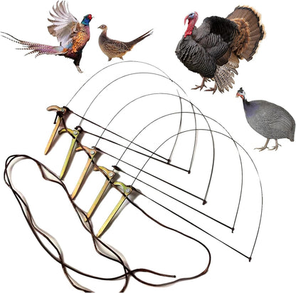 Professional Bird Trap for Chicken, Pheasant，Wild Duck, Partridge Mallard and Other Medium-Sized Birds Tying Birds' feet Won't Hurt Them