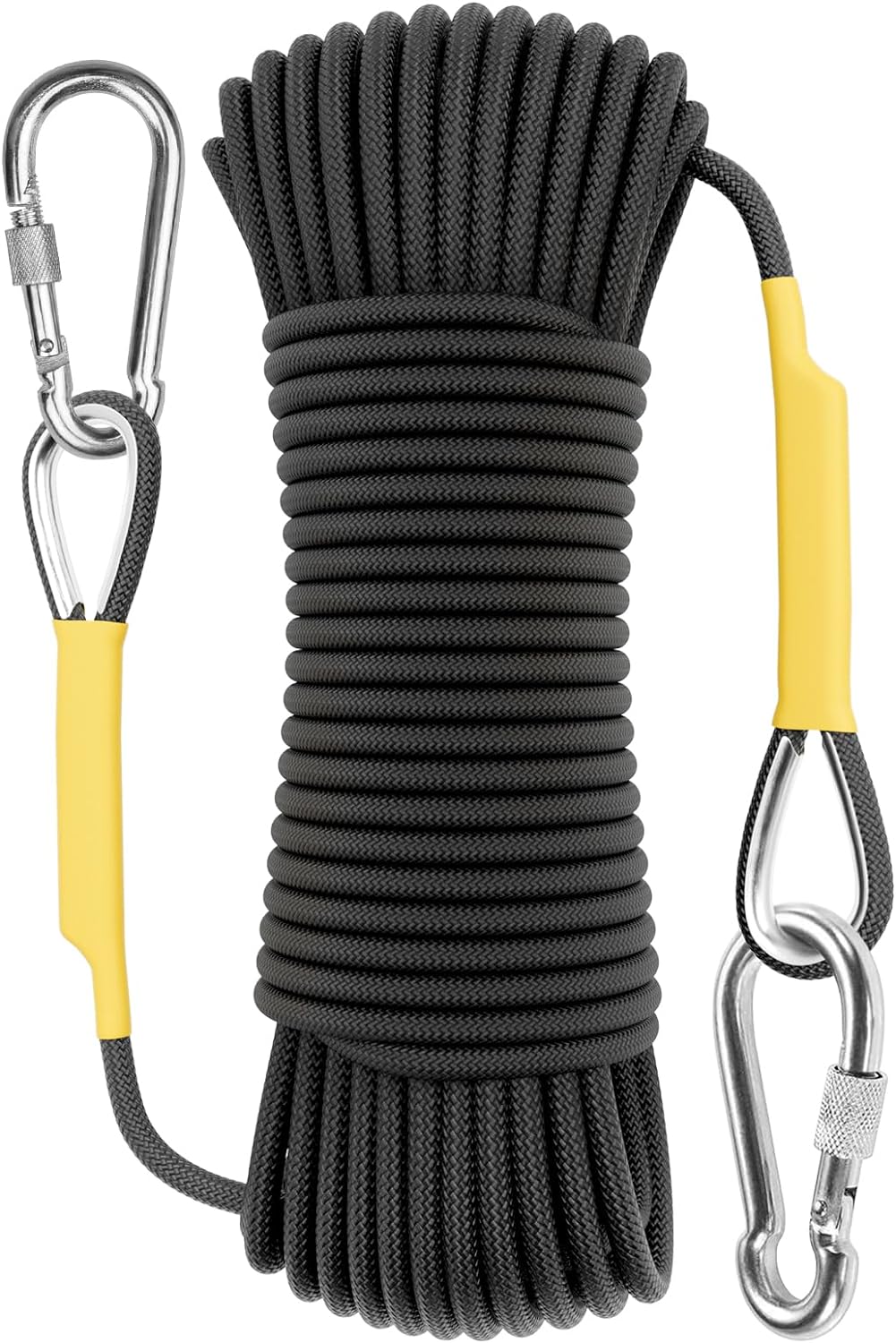 X XBEN Outdoor Climbing Rope 10M(32ft) 20M(64ft) 30M(96ft) 50M(160ft) 70M(230ft) 152M(500FT) 352M(1000FT) Static Rock Climbing Rope for Escape Rope Ice Climbing Equipment Fire Rescue Parachute