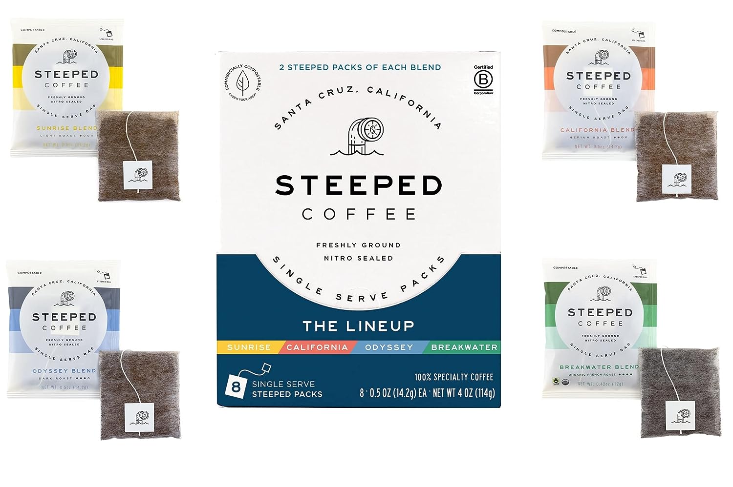 Steeped Coffee Single Serve Coffee Packets