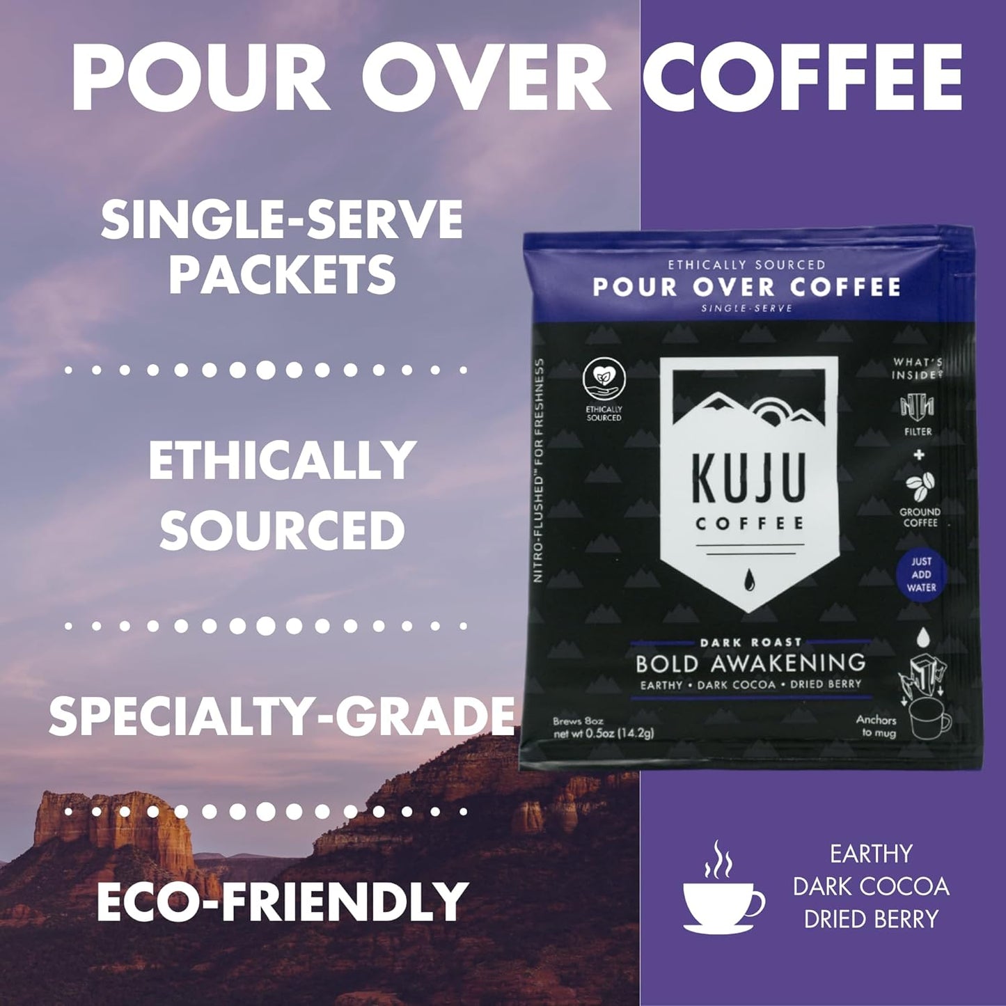 Kuju Coffee Premium Pour Over Camping Coffee Singles