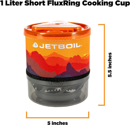 Jetboil MiniMo Camping and Backpacking Stove Cooking System with Adjustable Heat Control