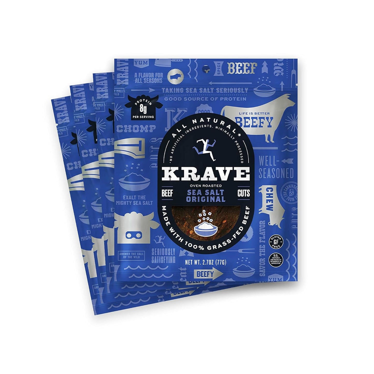 KRAVE Jerky Variety Favorites Beef and Pork 4 Pack 