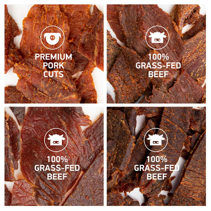 KRAVE Jerky Variety Favorites Beef and Pork 4 Pack 