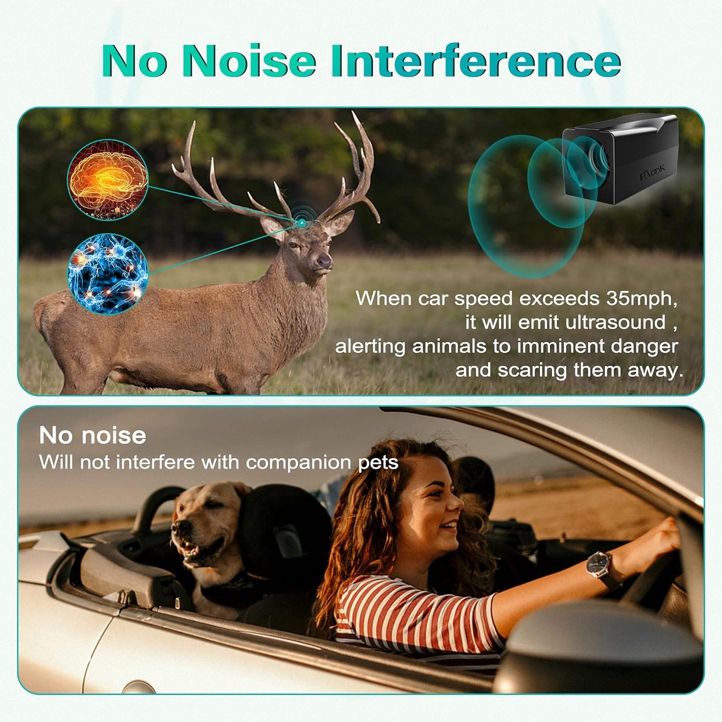 Elook Deer Warning Whistles Device for Car, Save Deer Whistle with Upgraded Acrylic Double-Sided Tape, Mini Size, 6 Pack (Patent Registered)