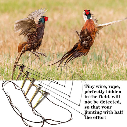 Professional Bird Trap for Chicken, Pheasant，Wild Duck, Partridge Mallard and Other Medium-Sized Birds Tying Birds' feet Won't Hurt Them