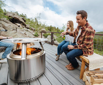Solo Stove Ranger Heat Deflector, with 3 Detachable Legs, Accessory for Ranger Fire Pit, Captures and redirects Warmth, 304 Stainless Steel, (HxDia) 9.5 x 20 in, 5 lbs