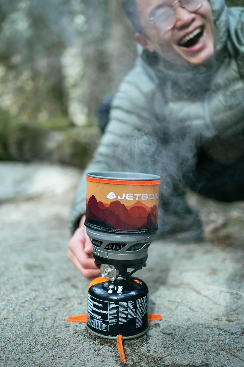 Jetboil MiniMo Camping and Backpacking Stove Cooking System with Adjustable Heat Control