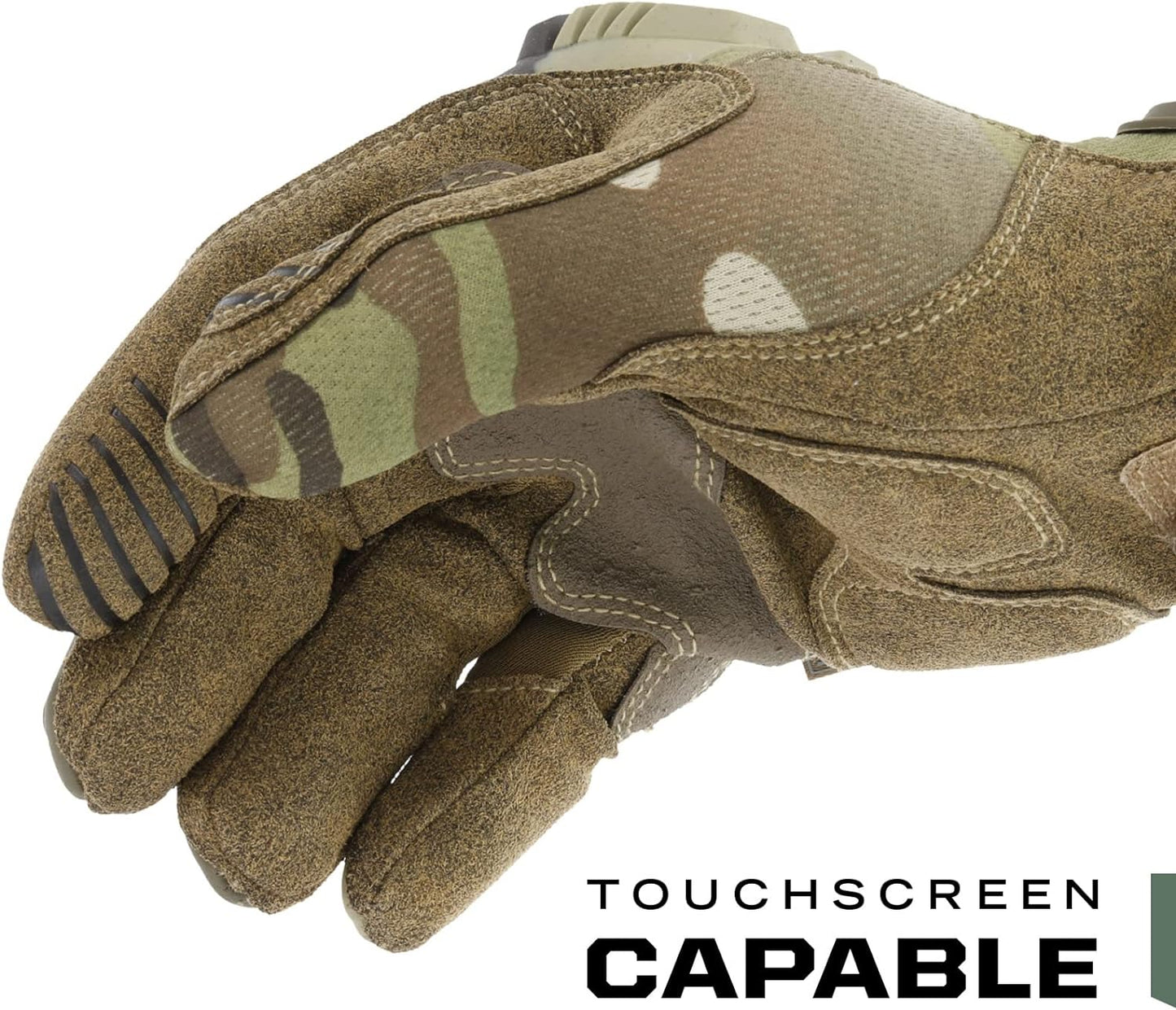 Mechanix Wear: M-Pact Tactical Gloves with Secure Fit, Touchscreen Capable Safety Gloves for Men, Work Gloves with Impact Protection and Vibration Absorption (Camouflage - MultiCam, XX-Large)