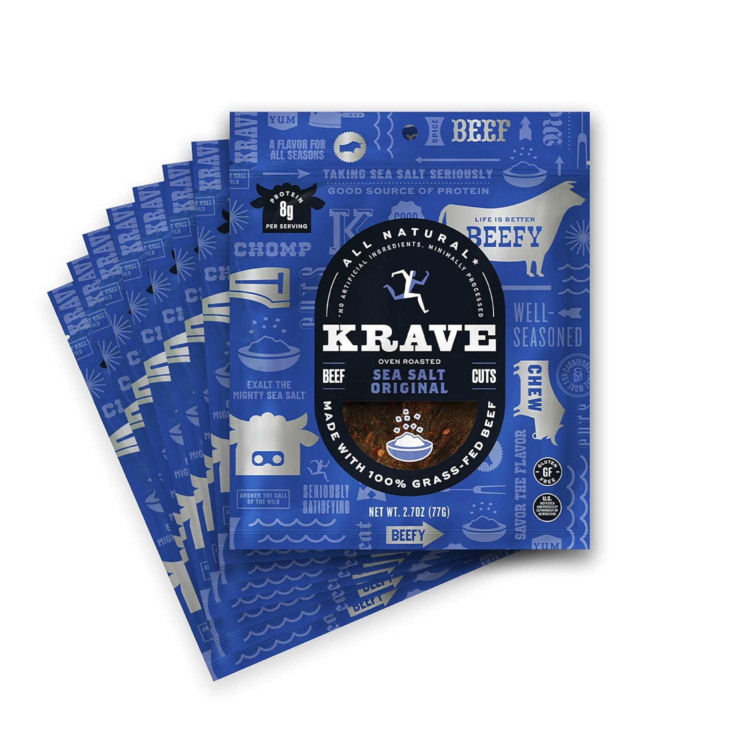 KRAVE Jerky Variety Favorites Beef and Pork 4 Pack 