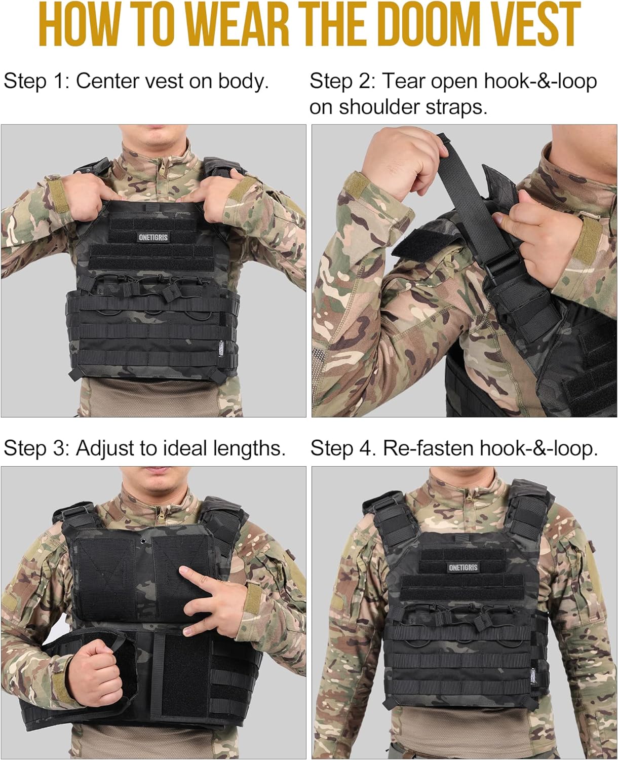 OneTigris Multicam Tactical Vest