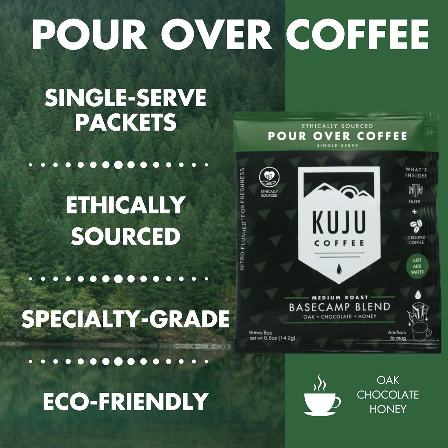 Kuju Coffee Premium Pour Over Camping Coffee Singles