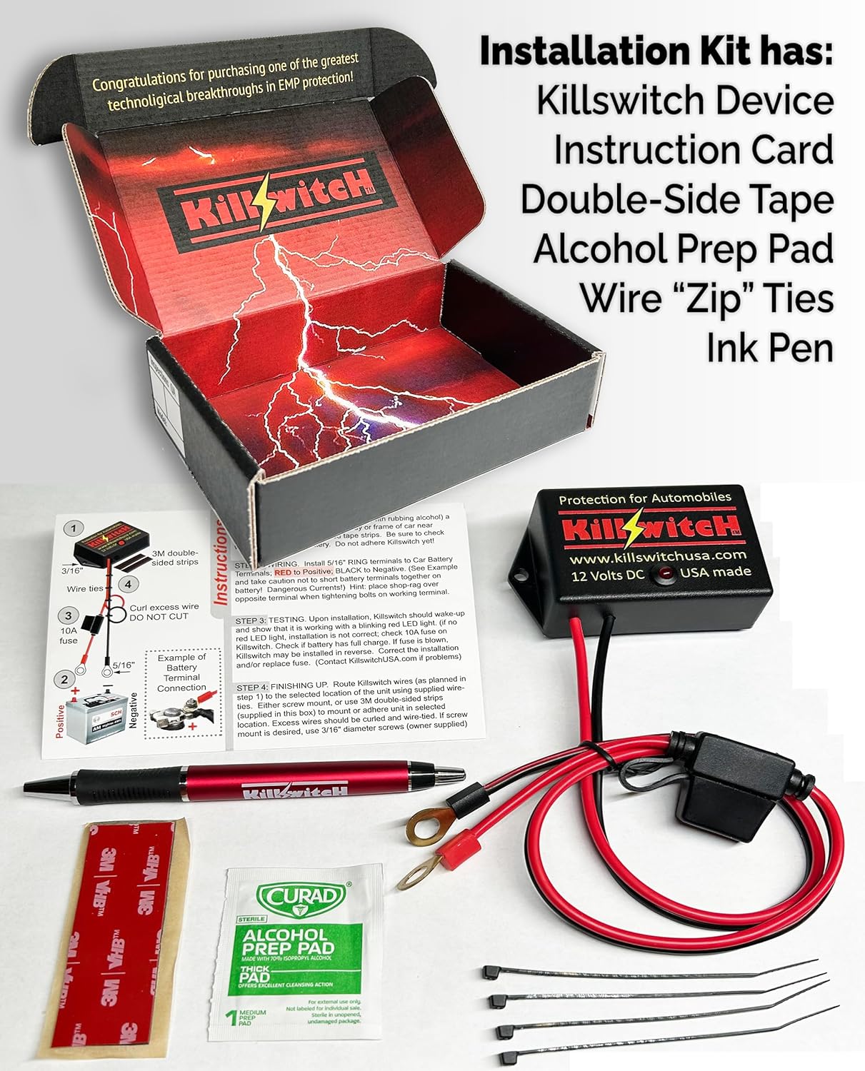 EMP Surge Protection for Cars, EMP Protector box for Trucks, Lightning Protection Device, Vehicle EMP Shielding for Boats, and Motorcycles. Electronics Faraday Shield for EMP Attack or CME Solar Flare