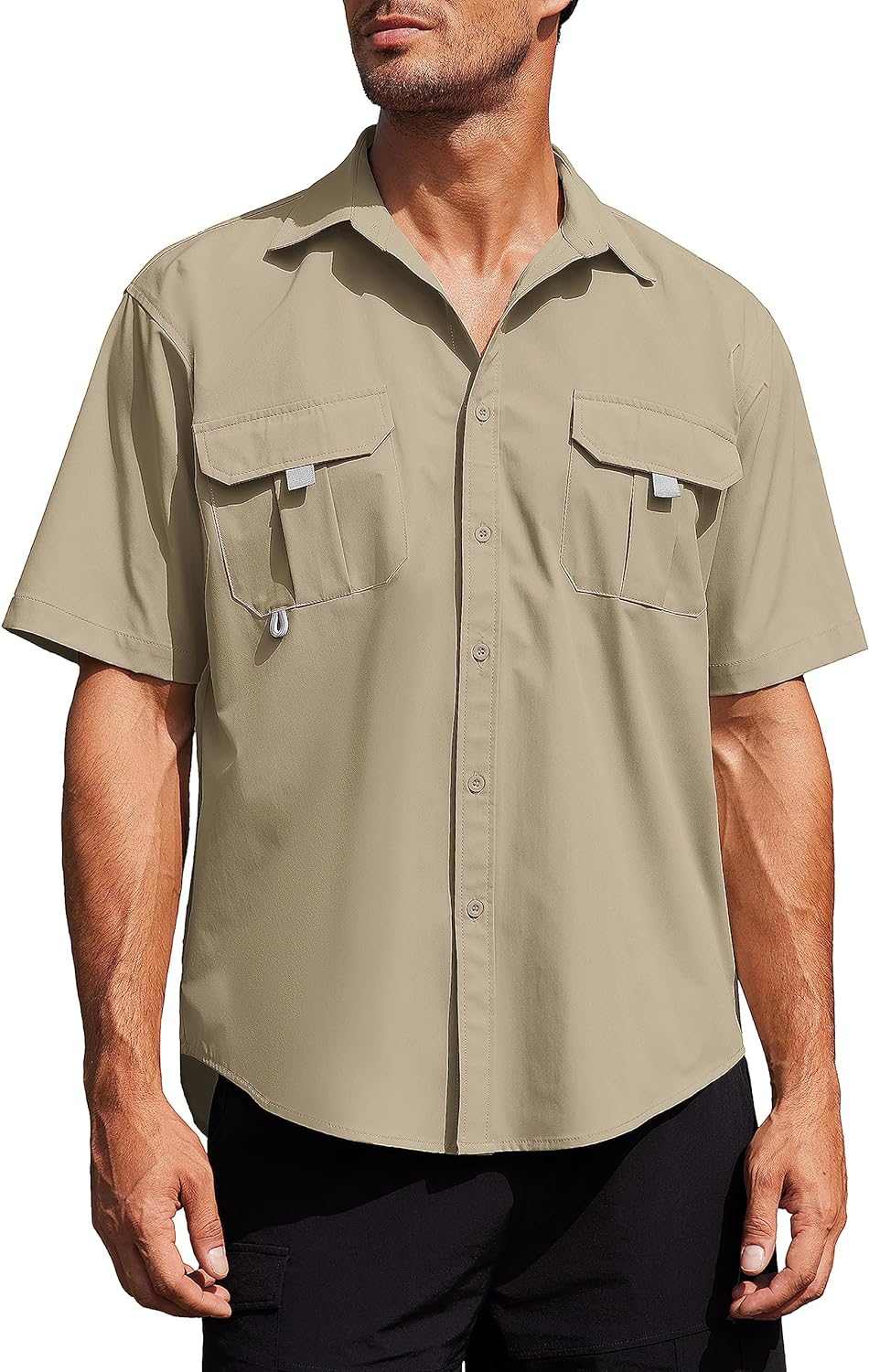 Men's UPF UV Hiking Fishing Shirt by Reltek Ready Gear - Lightweight survival gear with sun protection and breathable fabric.