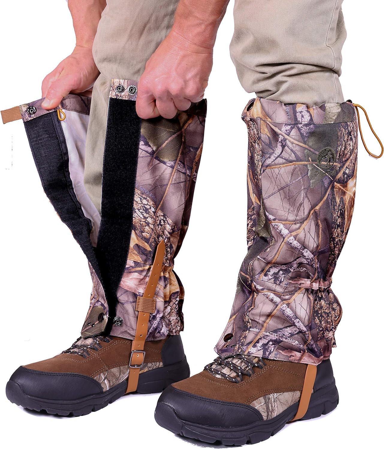 Pike Trail Leg Gaiters Waterproof Adjustable Snow Boot Gaiters for Hiking, Walking, Hunting, Mountain Climbing, Snowshoeing